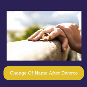 Change Of Name After Divorce