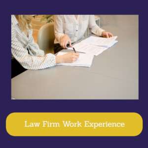 Law Firm Work Experience