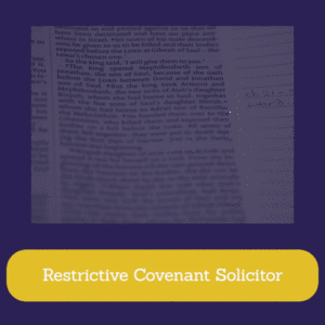 Restrictive Covenant Solicitor